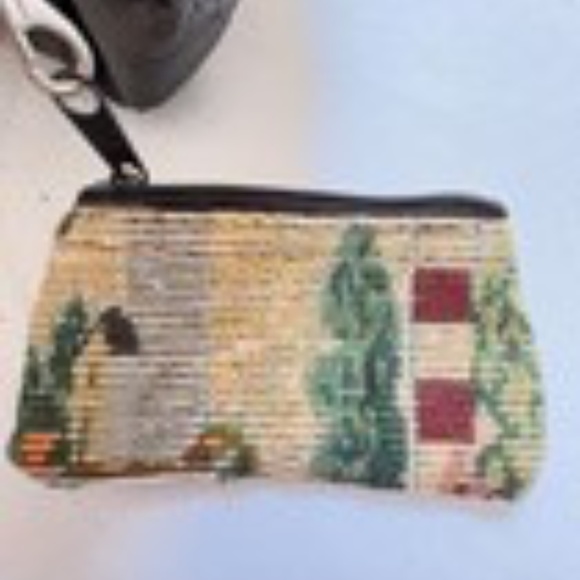 Vintage Lighthouse Tapestry Tote Bag With Change Purse 11" x 12" - Pre-Owned - Picture 12 of 14